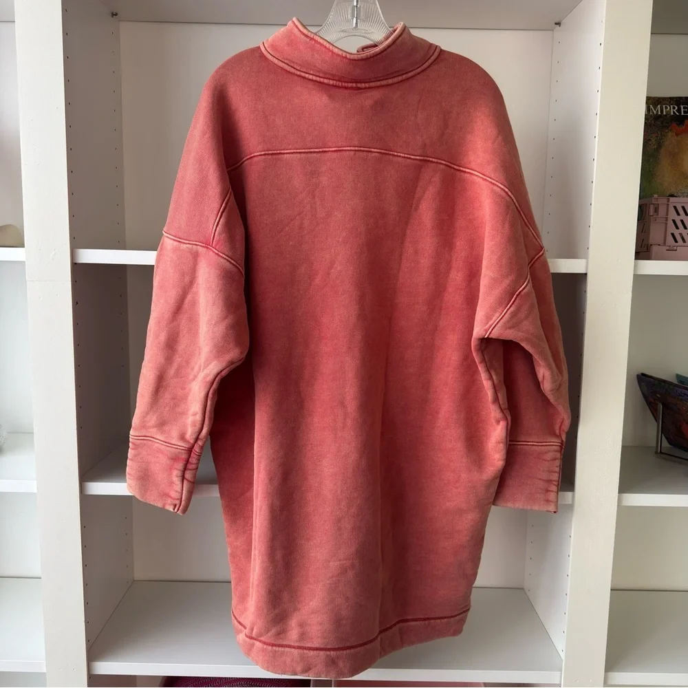 FREE PEOPLE Lou Lou Button Sweatshirt Dress - Picture 6 of 7